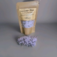 Lavender Bliss Bath Salts - 4oz Handmade Soothing Soak - Epsom  Himalayan Salt
