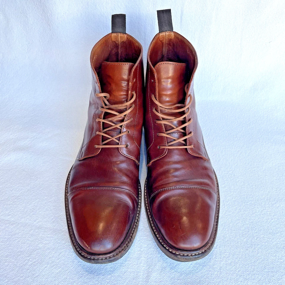 Botas chukka Paul Smith de cuero marrón con cordones para hombre talla 8 EE. UU. / 42 EUR *LEER* Foto 3 de 4