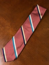 Polo Ralph Lauren Men's Silk Tie Striped Pattern Made In USA
