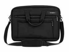 Samsonite Black Laptop Briefcase Messenger Bag Shoulder Strap Padded Case