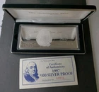 1997 Proof 4oz Silver Bar Fashioned as a $100 Franklin Note