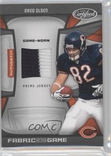2009 Certified Fabric of the Game Prime 46/50 Greg Olsen #57 0f6