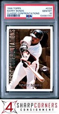 1996 TOPPS CLASSIC CONFRONTATIONS #CC6 BARRY BONDS PSA 10