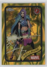 2025 Topps Chrome Marvel Comics Yellow Lava Refractor Hellrune #199 1l2l