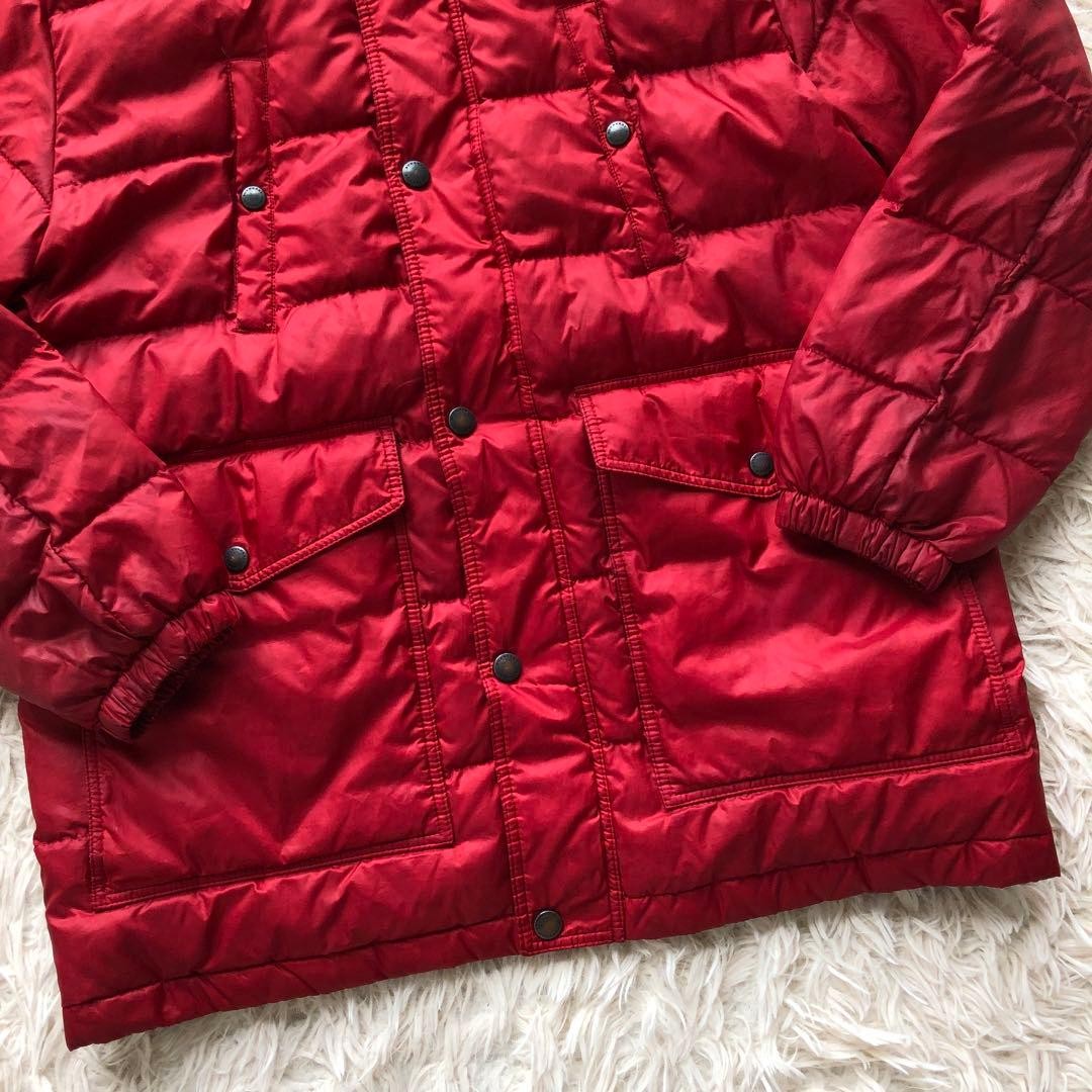 BURBERRY, Down Jacket, S, Red, Polyester, Mega Ch… - image 4