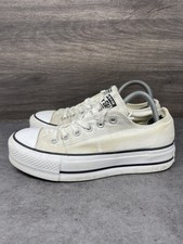 Converse Chuck Taylor All Star Platform Lift Sneakers Womens Size 6.5 White Shoe