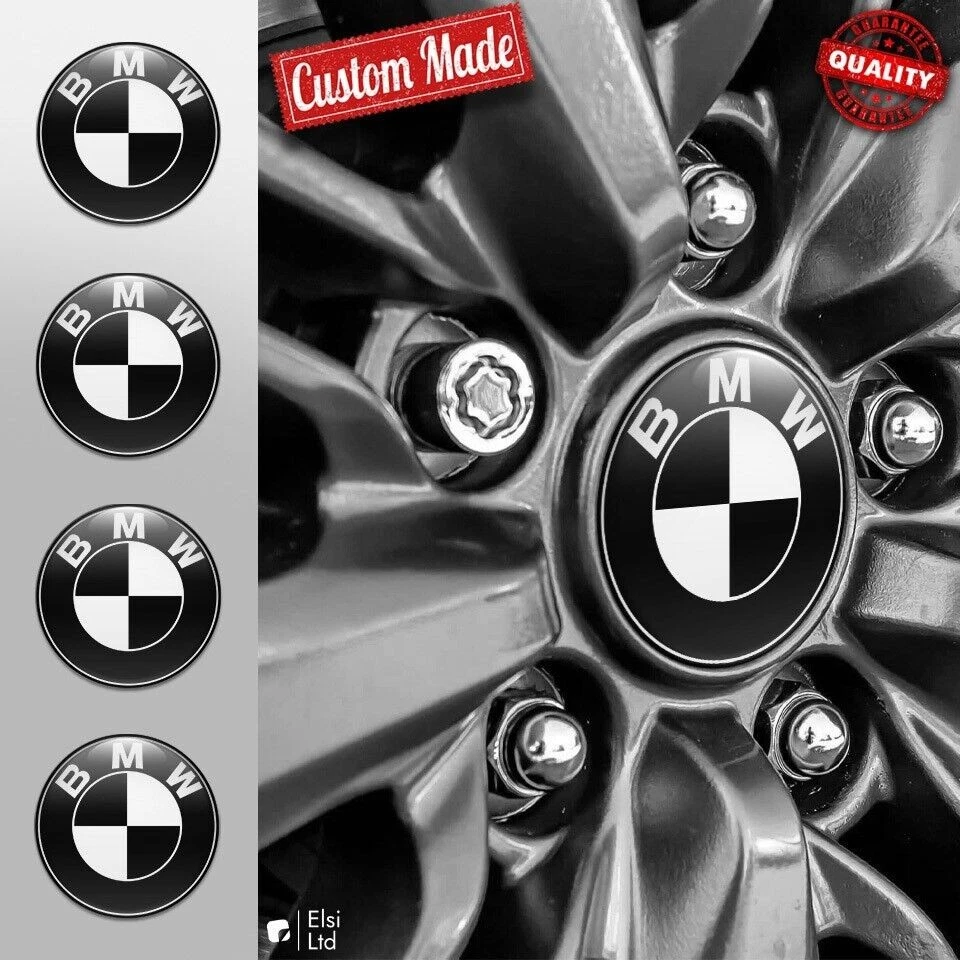 4PCS/SET For BMW 68mm Wheel Center Hub Caps Logo Badge Emblem Rim Hubcaps Emblem Foto 3 de 4