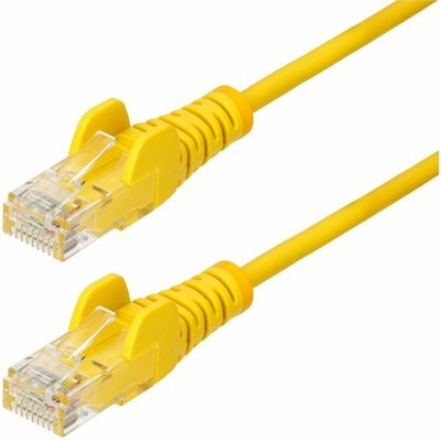 StarTech 50ft White Slim CAT6 Ethernet Cable Slim Snagless RJ45 UTP LSZH 28AWG