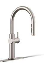 KOHLER Crue Touchless Pull Down Kitchen Faucet, 3-Spray, Vibrant Stainless