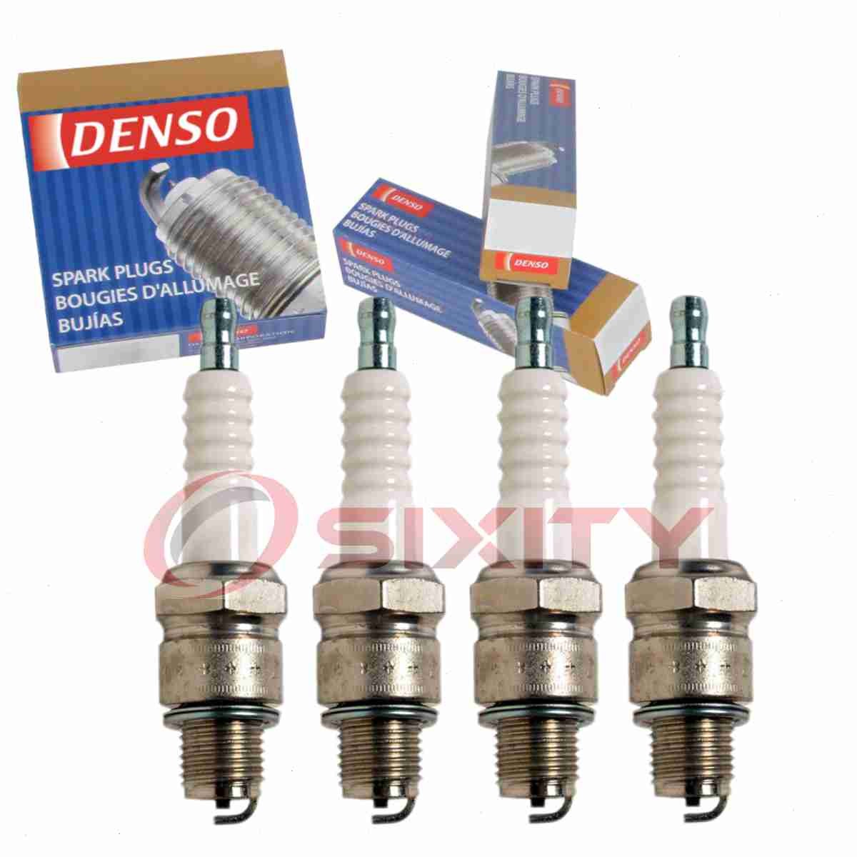 4 pc DENSO 3033 Standard Spark Plugs for W16FSR 414 3722 Ignition Wire cz