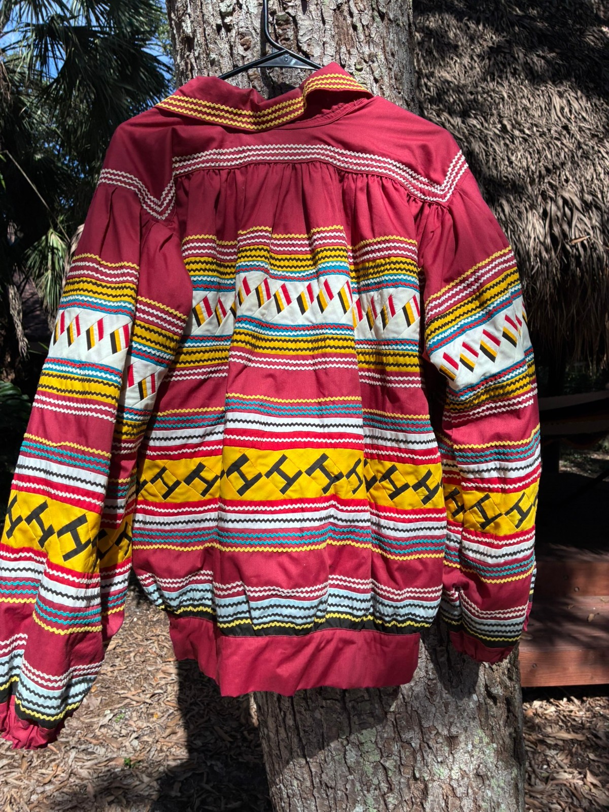 Early 1990's Seminole Patchwork Lined Jacket Larg… - image 11