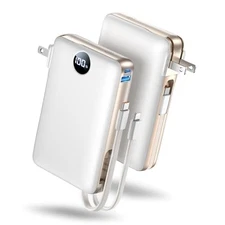 50000mAh Portable Charger with Built-in Cable, 22.5W Fast Charging for Travel