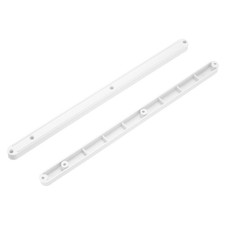 4Pcs 12 Inch Drawer Slides Plastic Guide Rails Side Mounted Rails White