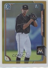 2015 Bowman Draft Chrome Gold Refractor 16/50 Justin Jacome #162 sh7