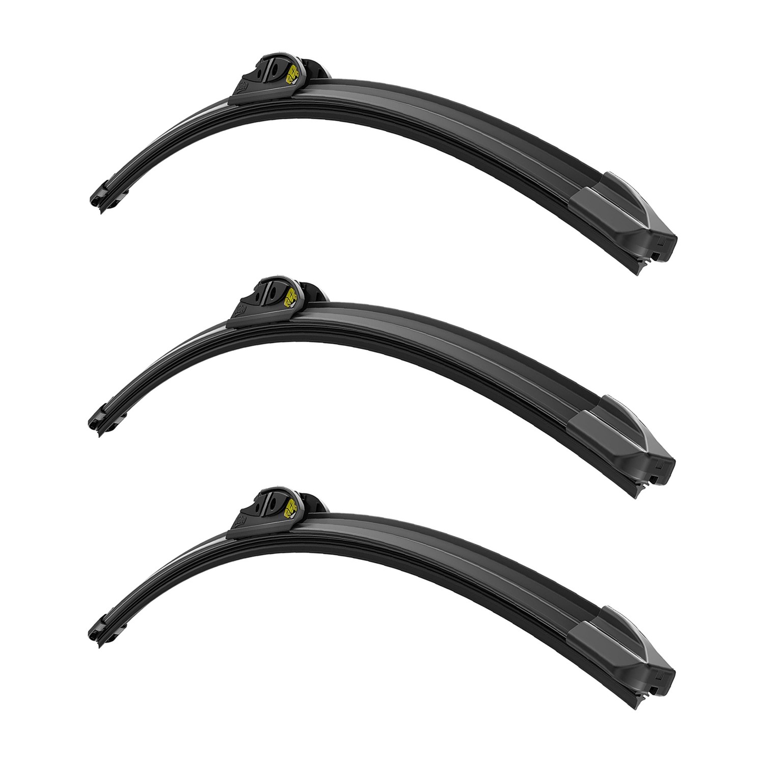 Valeo Ultimate Beam Hook Wiper Blade Kit 3pc Set 21 Left 21 Right 17 Rear  