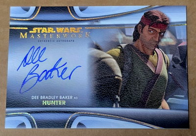 2021 Topps Star Wars Masterwork Dee Bradley Baker as Hunter Canvas