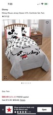 Jay Franco Disney Mickey Mouse Jersey 4 Piece Twin Bed Set