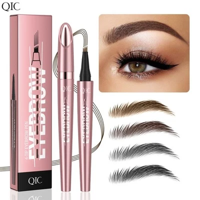 ‎ONEZEBRA 2pcs Magic Eyebrow Pencil – 3D Waterproof Microblading Eyebrow Pen with 4 Micro