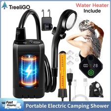 Portable Camping Shower 6000mAh Rechargeable Outdoor Camp Pump for Hiking Travel