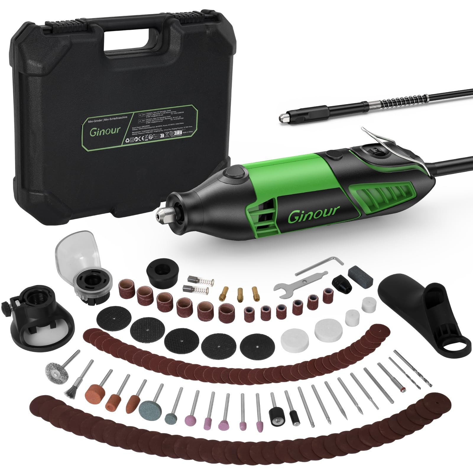 Ginour 200W Multiutensile Rotativo: Incisione e Taglio ad Alta Velocità