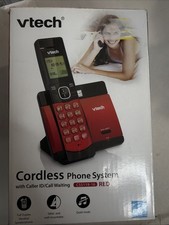 VTech Cordless Phone system W/ Caller ID Call Waiting Red CS5119  16  