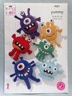 Little Monsters Toys Knitting Pattern, 6 designs, 12ply - King Cole 9201