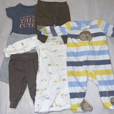 Excellent Set of Newborn NB Clothing Neutral Pants Full Body Suit Sleepwear