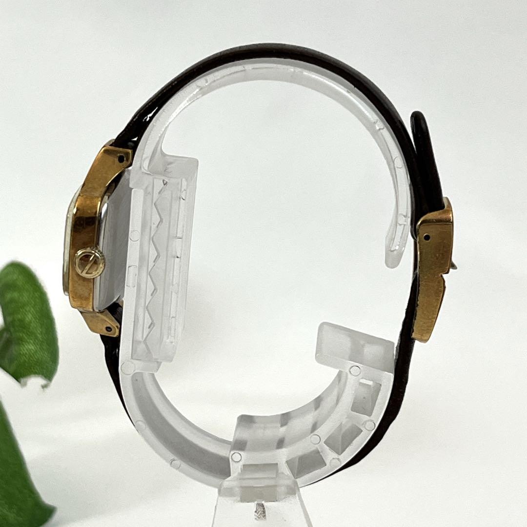 BULOVA X DIOR WATCH WITH LOGO HARDWARE, BROWN DIAL, LEATHER
