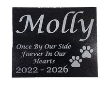 Pet Memorial Grave Marker - Granite Garden Headstone Plaque - Pet Loss Gift A7