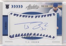 2020 Absolute Rookie Baseball Material Signatures Blue 90/99 TJ Zeuch Auto rs2
