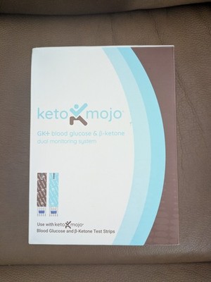 KETO-MOJO GK+ Bluetooth Glucose & Ketone Testing Kit Dual Monitoring System