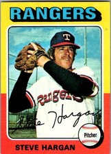 1975 Topps Mini Baseball - Steve Hargan #362 - Texas Rangers