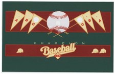 Champion Baseball Arcade Control Panel Overlay CPO Textured image