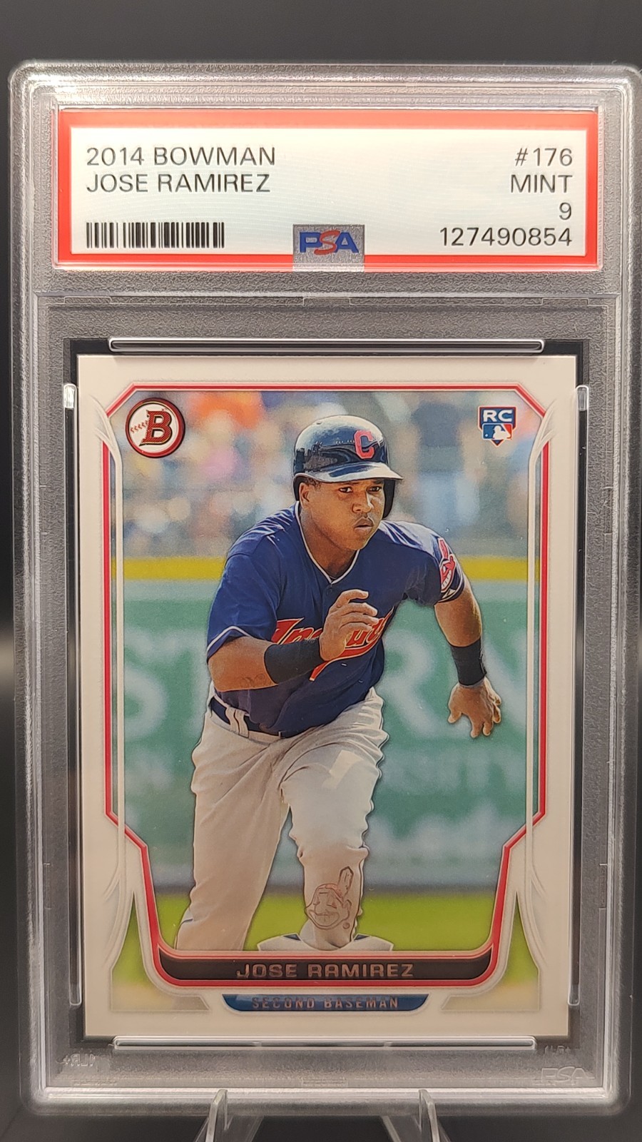 2014 Bowman Jose Ramirez RC Rookie Card #176 PSA 9 MINT