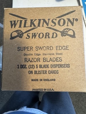 Vintage Wilkinson Sword Super Sword NOS Display Box