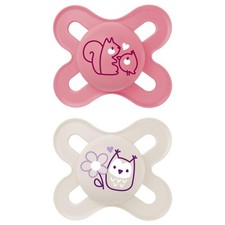 MAM Original Start Matte Baby Pacifiers, Binky for 0-3 Months, BPA-Free Silicone