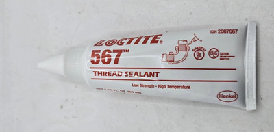 Lot of 2~~Loctite 567 50 mL Pipe Thread Sealant White (2087067), EXP. 05/ 2024