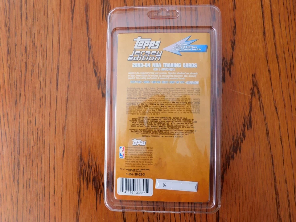 2003-04 Topps Basketball Jersey Edition Factory Sealed Blister Pack LeBron RC? - Image 3 of 4