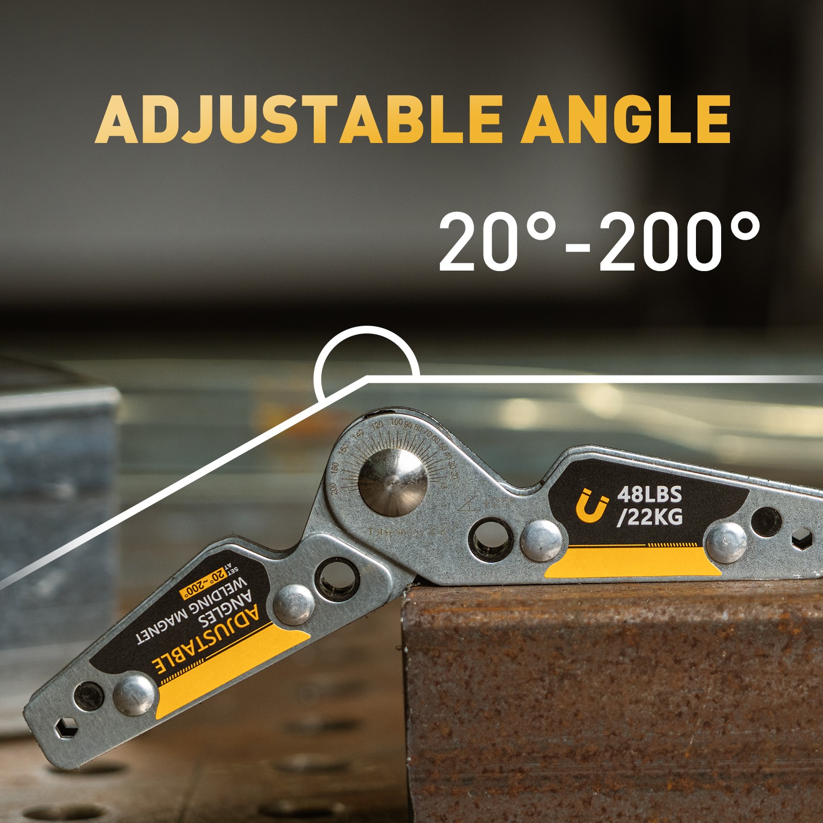 Adjustable Angle Welding Magnet 20-200° Magnetic Welding Holder