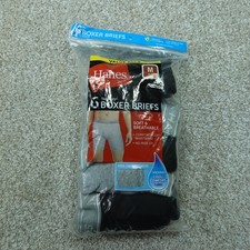 Hanes Underwear Mens Medium 32/34 Boxer Brief...