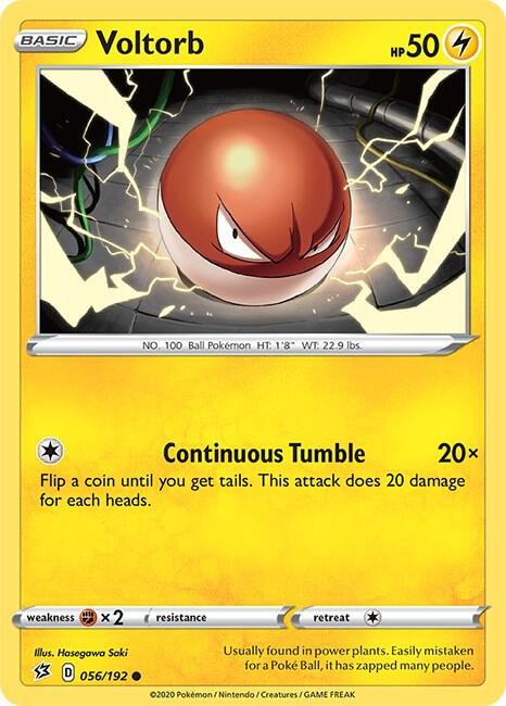 Voltorb 056/192 SWSH02: Rebel Clash NM Pokémon TCG