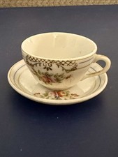 Vintage Miniature PICO Teacup And Saucer Floral Made in Occupied Japan