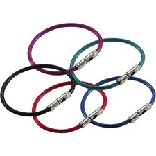 Lucky Line Flex-O-Loc Key Ring 71101 Lucky Line 71101 085721711015 Steel Braided