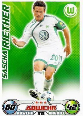 Match Attax  Sasha Rieter #313  09/10