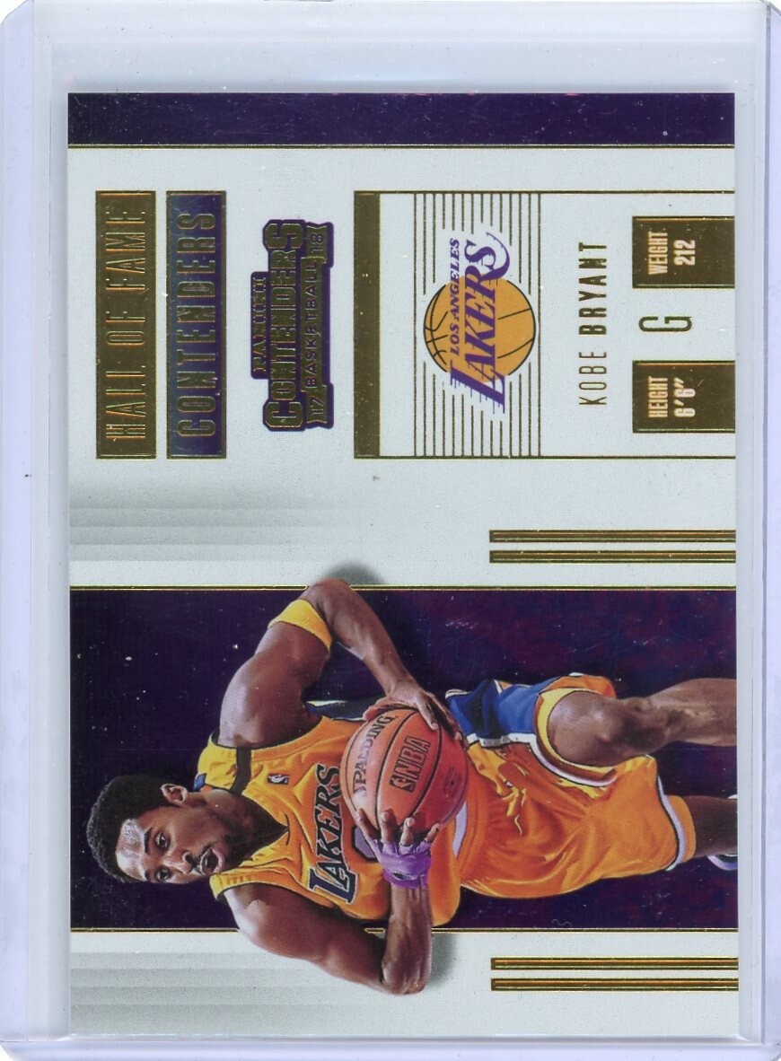 2017-18 Contenders Hall Of Fame KOBE BRYANT No. 4! | eBay