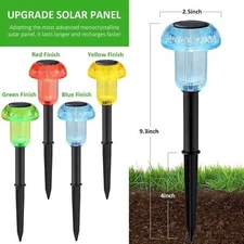 8Pack Solar Power Landscape Lights LED Outdoor Garden Yard Pathway Lawn Art Lamp