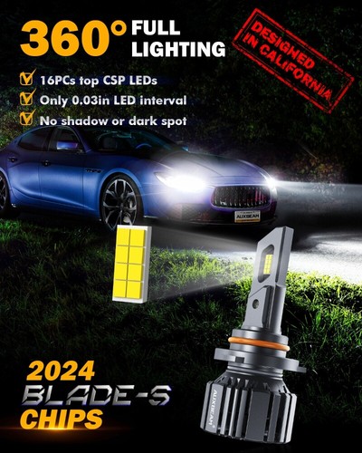 Par de bombillas de faros LED 9005 kit de conversión de haz alto para Chevy Tahoe 1995-2020 - Imagen 6 de 12