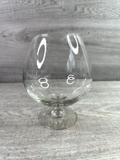 Unmarked Clear Glass Brandy Cognac Glass/Snifter Fishbowl