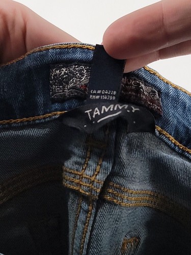 Silver Triple 5 Youth Girls Size 12 Tammy Blue Chino Jeans Denim - Picture 4 of 7