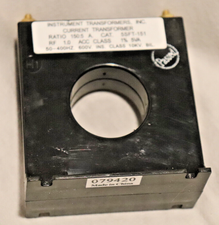 【超リピートキム】ドテラOr At TT Ep 15 Rc ５ 計５点 5SFT-151 Instrument Transformers Inc. 150:5 Current Transformer